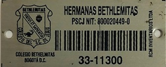 PLACA BETHLEMITAS 2019