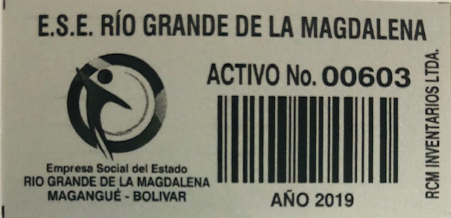 PLACA E.S.E. RÍO GRANDE DE LA MAGDALENA 2019