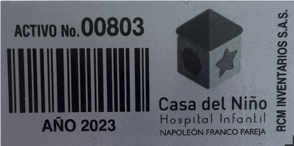 Placa Hospital de Niño 2023